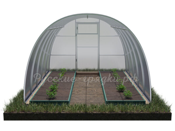 Комплект грядок в теплицу с полимерным покрытием (высота борта 15 см)